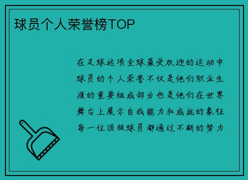 球员个人荣誉榜TOP